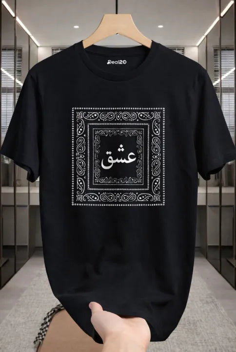 Black Pranted T Sharts for mens